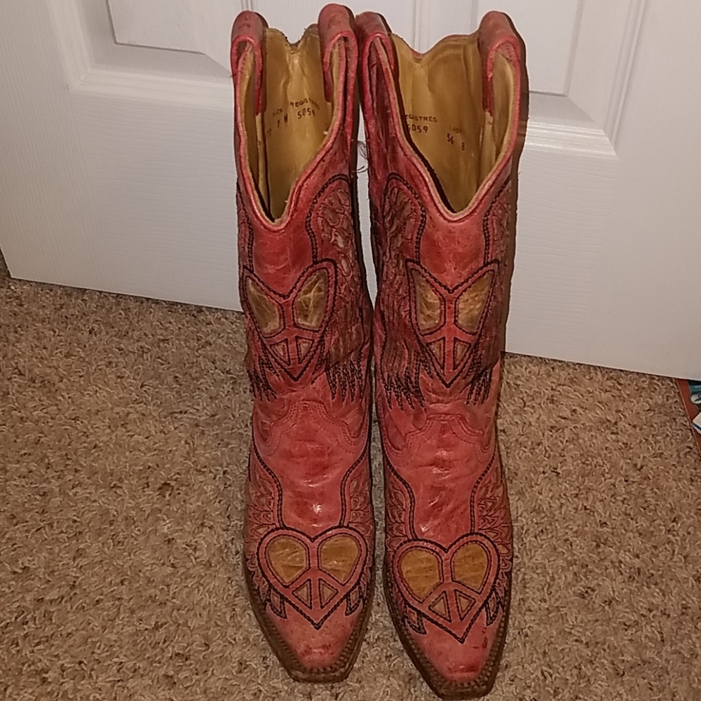 Corral Wing Heart Boots